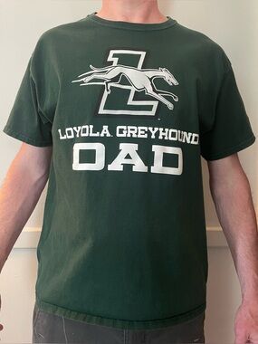 Loyola Greyhounds Dad Short-Sleeve Champion T-Shirt - Dark Green